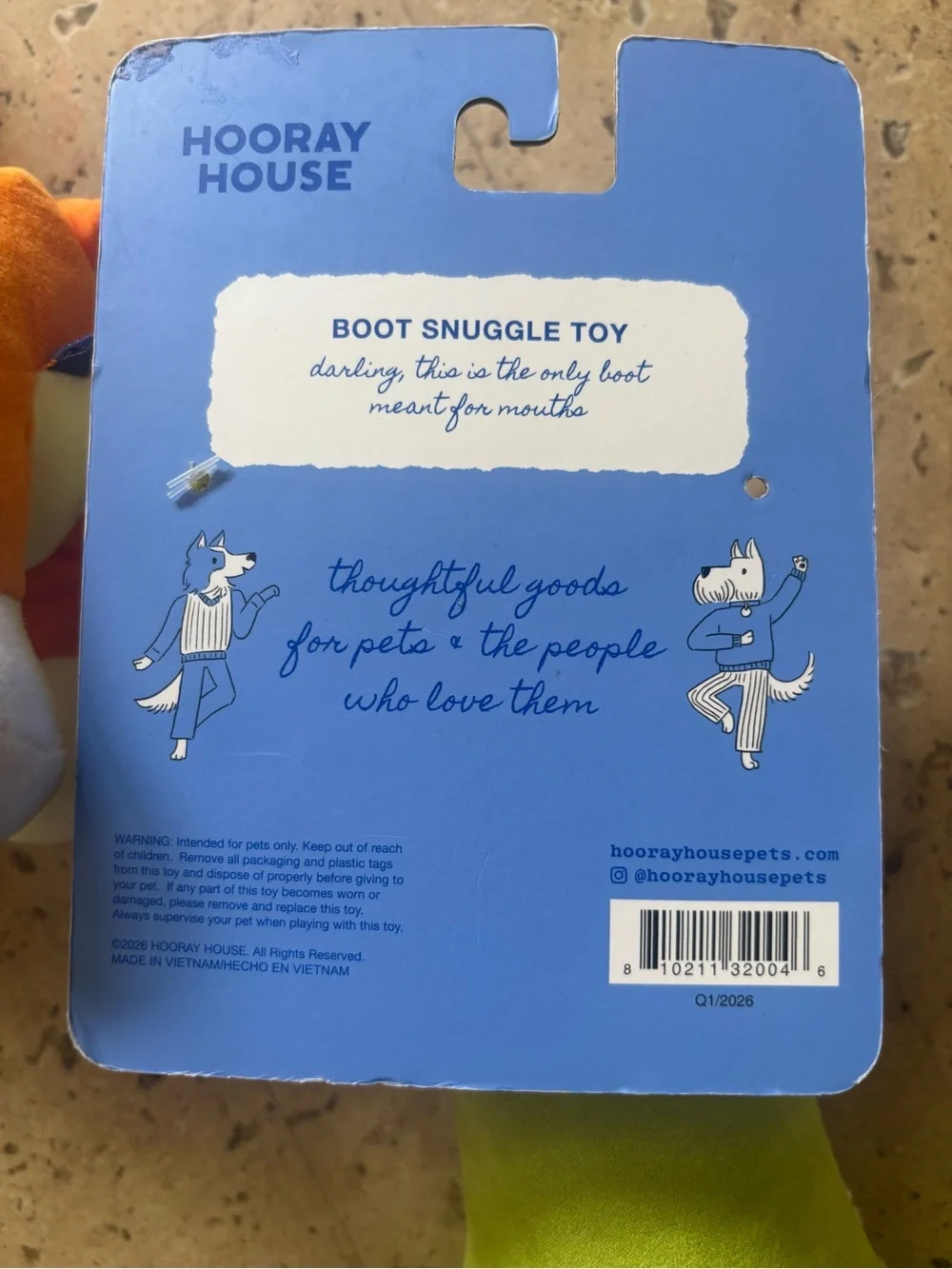 Hooray House Dog Plush Green GoGo Boot and Corgi toy